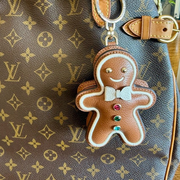 ❤️Authentic NWT Kate Spade Gingerbread Man Leather Bag charm❤️ - Picture 9 of 13